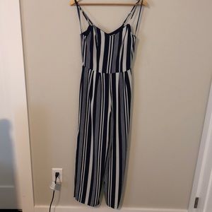 Blue and white stripped jumper